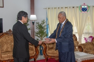 receiving the letter of credence
