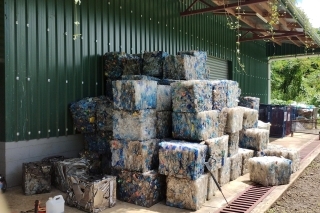 compresed plastic waste