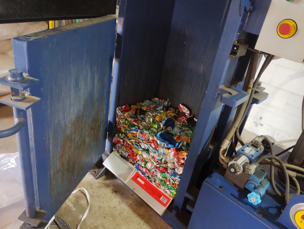 Compressed aluminum cans