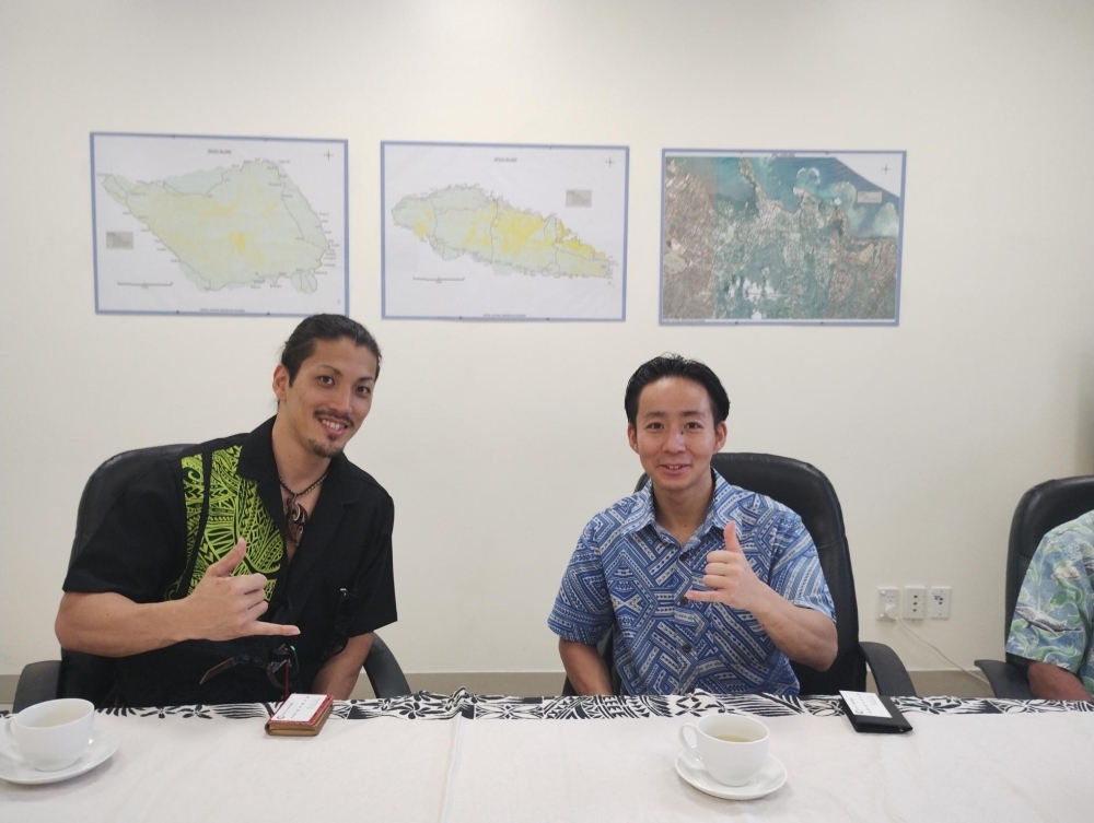 LAGI中谷さん（左）とアフィ諒汰さん（右）